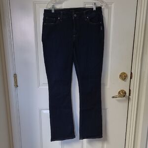Silver Jeans Dark Indigo Boot-Cut Jeans